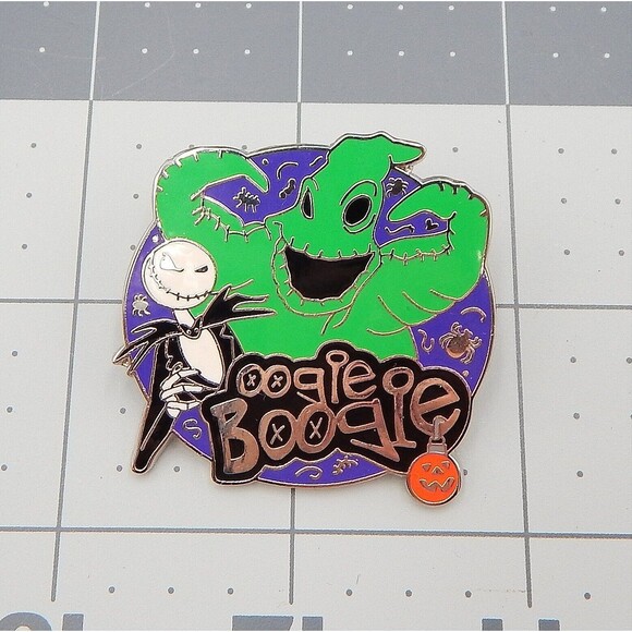 Disney Nightmare Before Christmas Pin Oogie Boogie Jack Skellington 2008 Trading - Picture 1 of 4